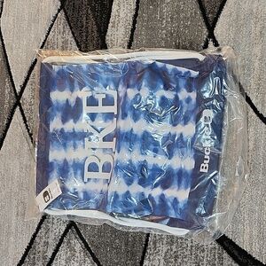 BKE BLUE TIE-DYE CINCH DRAWSTRING BACKPACK BAG UNISEX